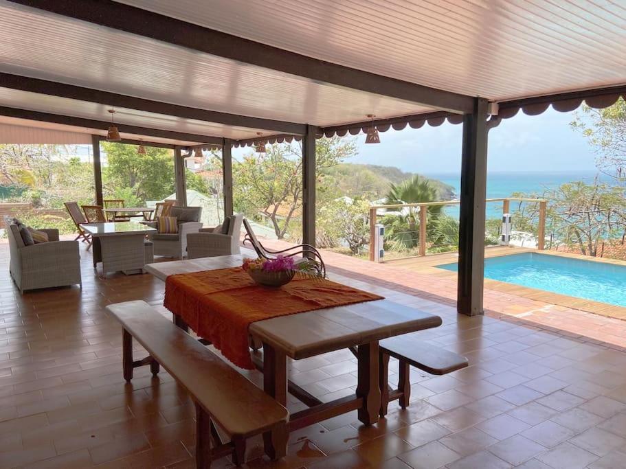 Le Caillou *** Belle Villa, 4 Chambres, Piscine, Vue Mer *** Le Diamant Ngoại thất bức ảnh